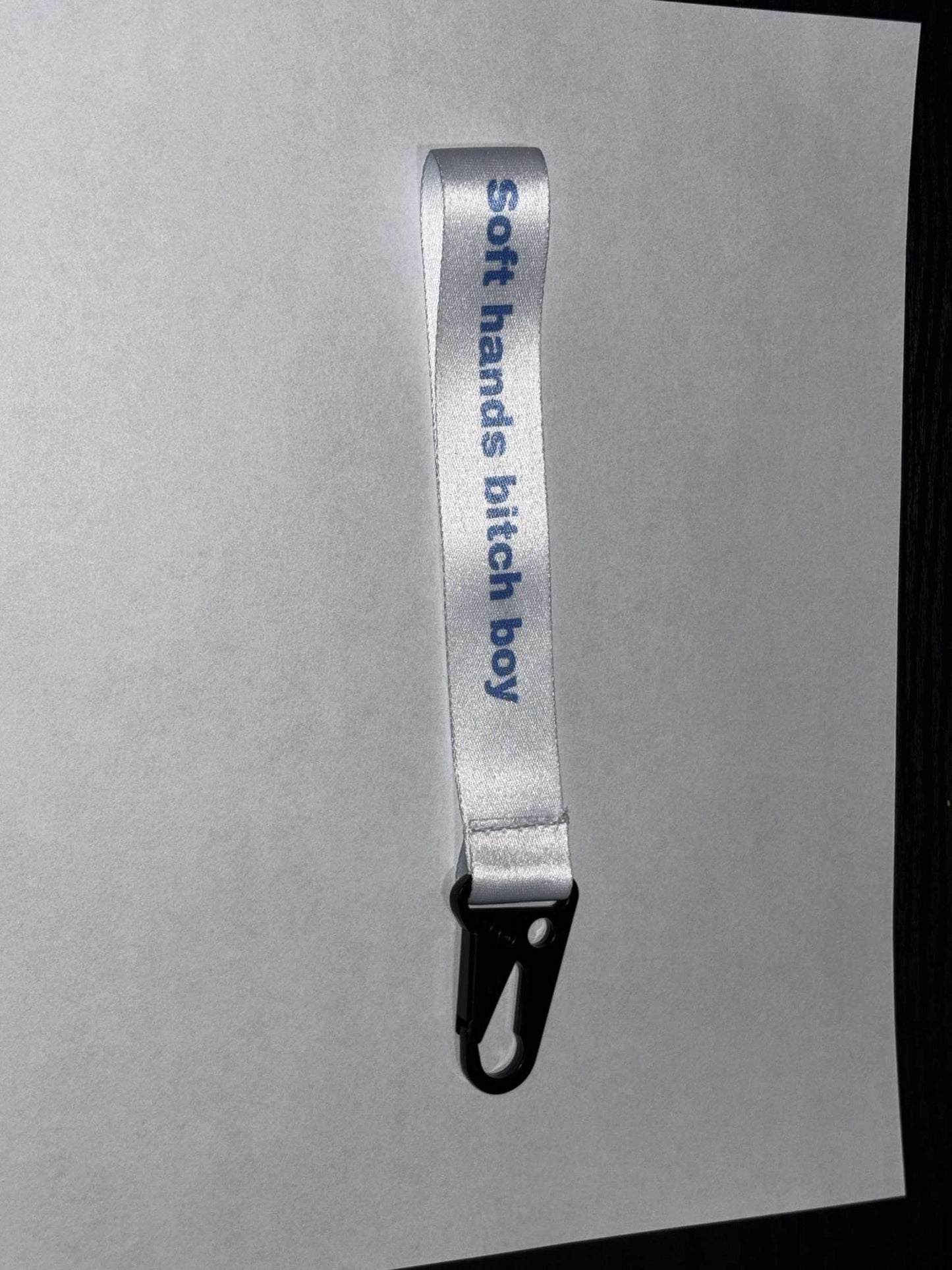 White and blue Lanyard