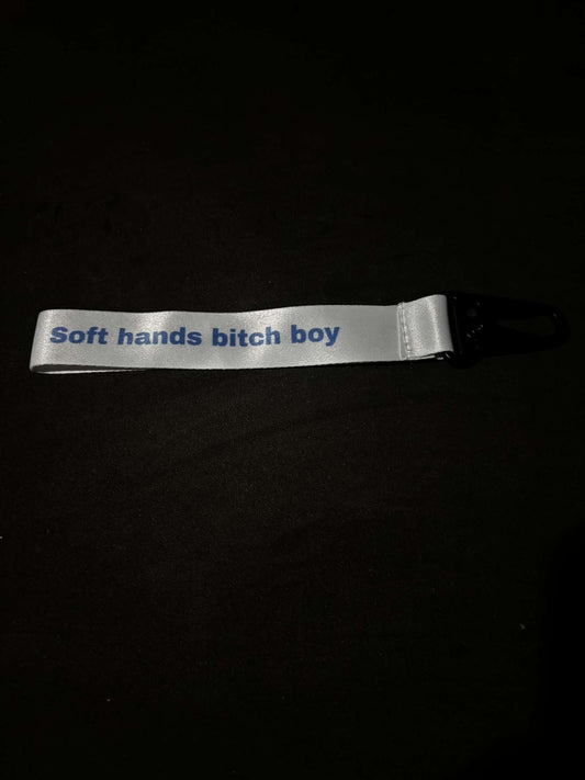 White and blue Lanyard