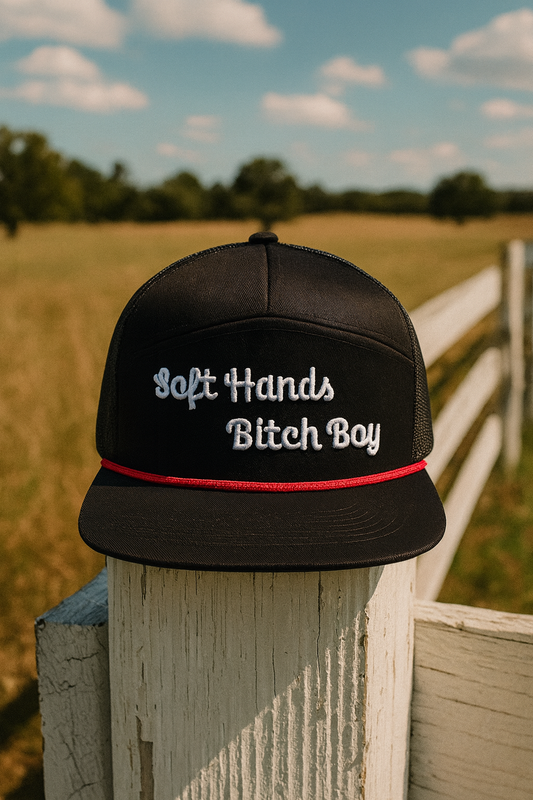 Black SnapBack Flat Bill