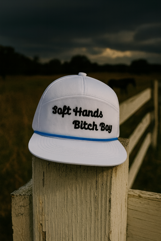 White Snapback Flat Bill