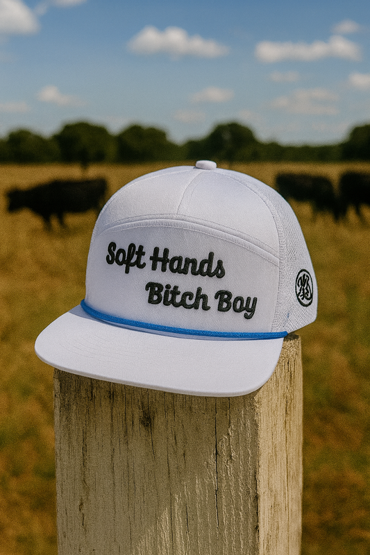 White Snapback Flat Bill